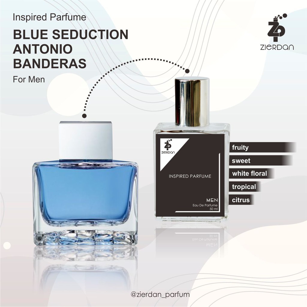 Zierdan Inspired Parfum Blue Seduction Antonio Banderas Parfume Farfum Minyak Wangi Pria Cowok