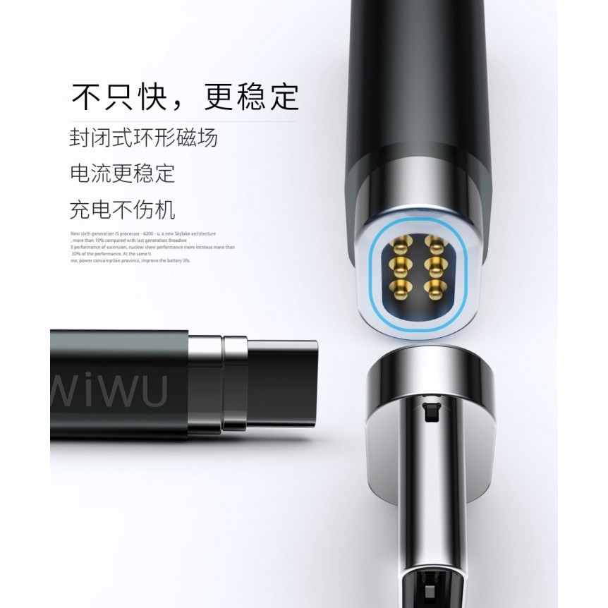 WIWU X3 6-Pin MagSafe USB Type-C Power Connector