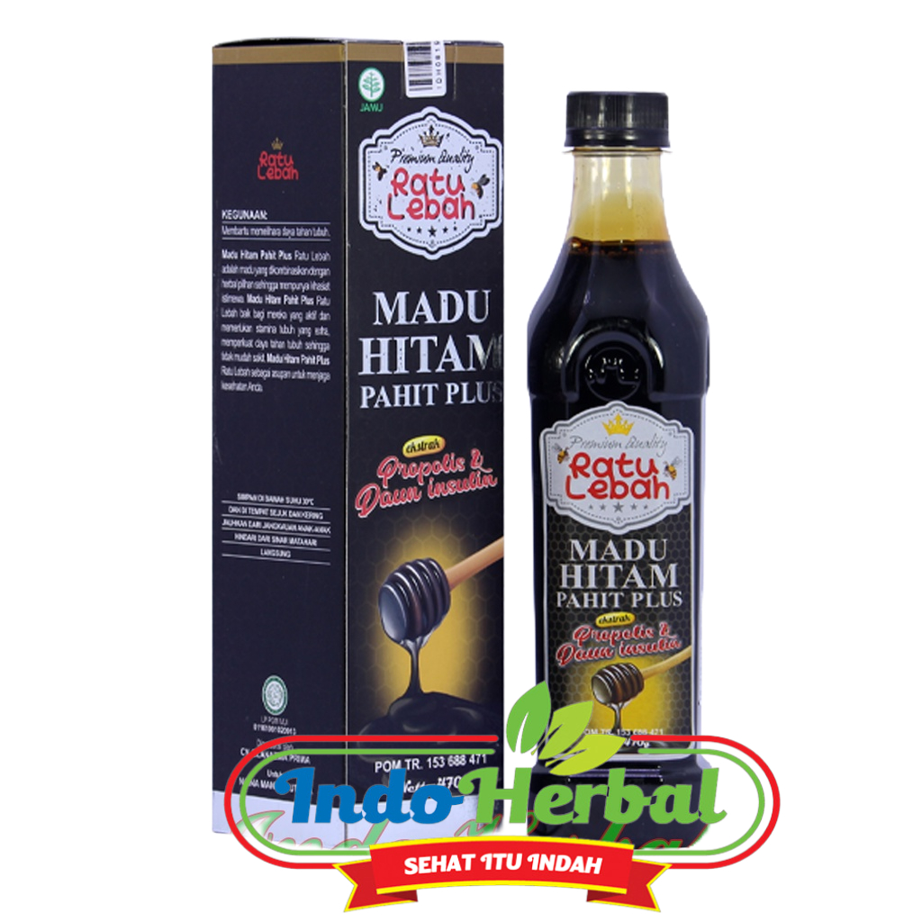 Madu Hitam Pahit Plus Propolis Ratu Lebah