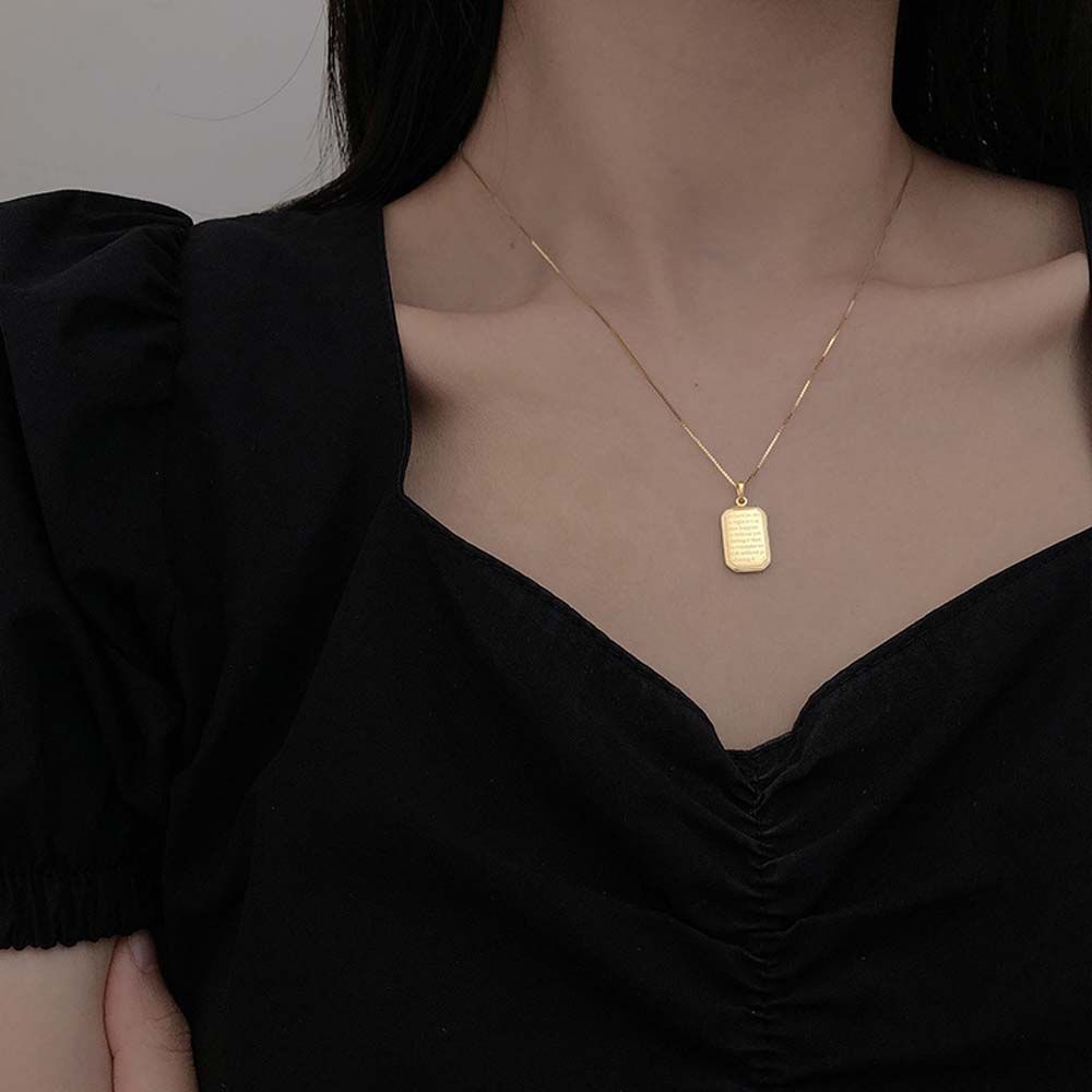 Mxbeauty Kalung Rantai Klavikula Bentuk Persegi Geometris Bahan Alloy Warna-Warni Gaya Korea Untuk Wanita