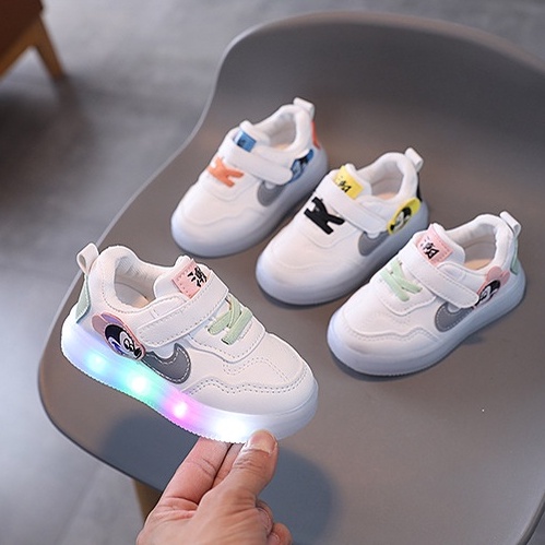 Juragan Junior (COD) Sepatu BRISKE Lampu LED Anak Perempuan Size 15-25