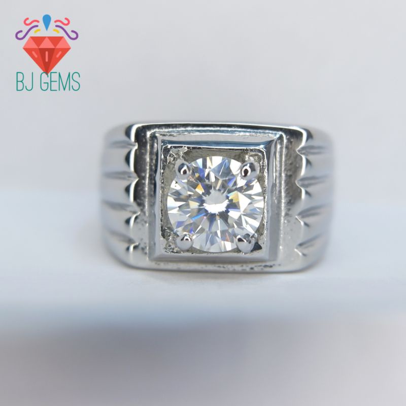 Cincin Permata Moissanite ring Titanium Asli - Original