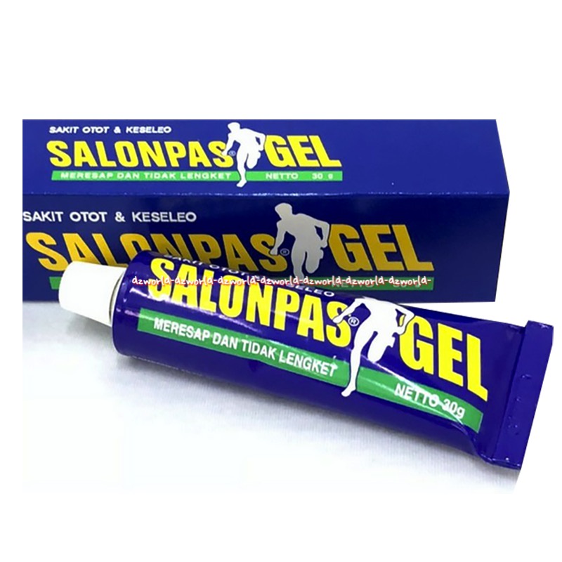 Salonpas Gel 30gr Salep Gel Untuk Sakit Otot Keseleo Nyeri Sendi Salon Pas Biru Tidak Lengket