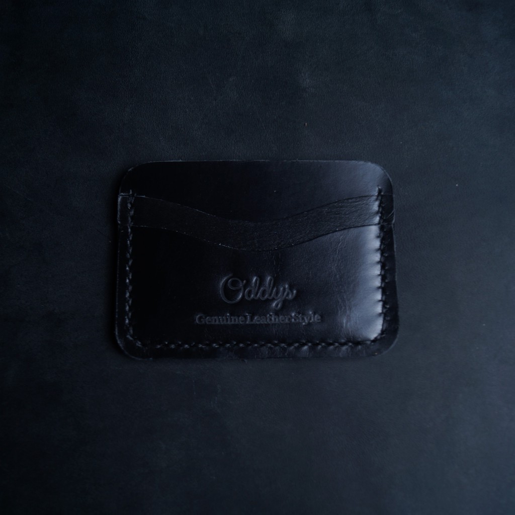 CANYON Leather Card Holder in Black - Dompet Kartu Kulit Asli