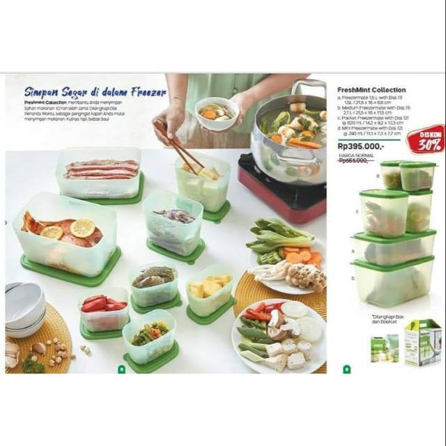 Tupperware blossom collection dan fresh mint promo termurah