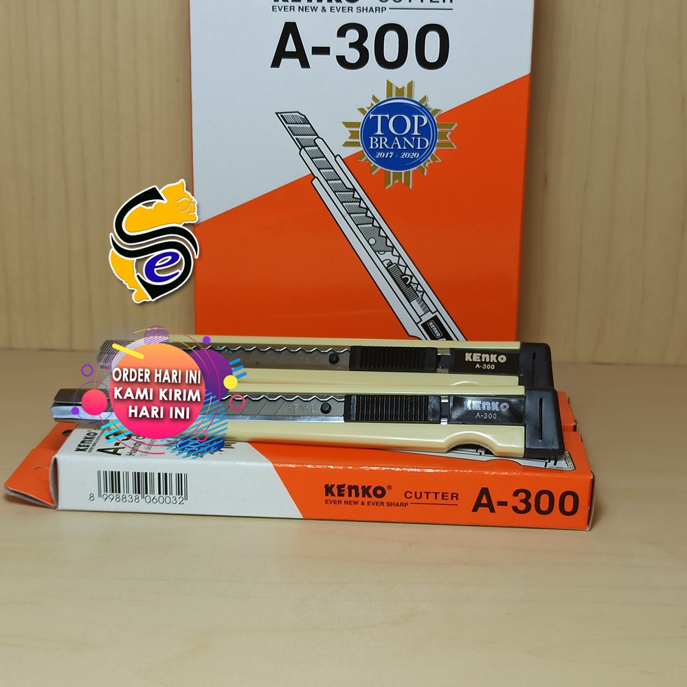 

Cutter kecil Kenko A-300 / Cutter Silet Pemotong ukuran Kecil 1Box