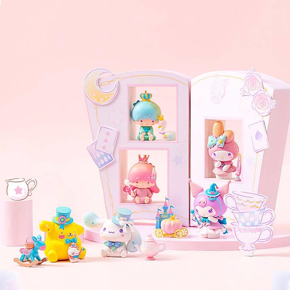 Lanfy My Melody Mainan Anak Lucu Model Koleksi Kuromi Dekorasi Desktop Cinnamoroll Figure Toys