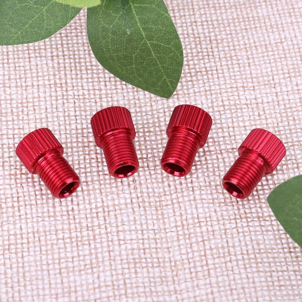 MOJITO LitterPrince 4pcs Presta to Shrader Bicycle Road Bike Valve Adapters Converters