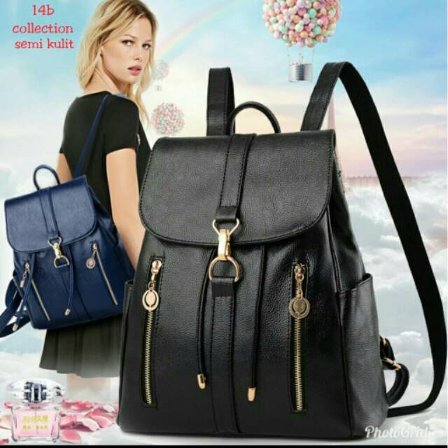 Backpack seleting dua kait tas wanita mewah harga murah