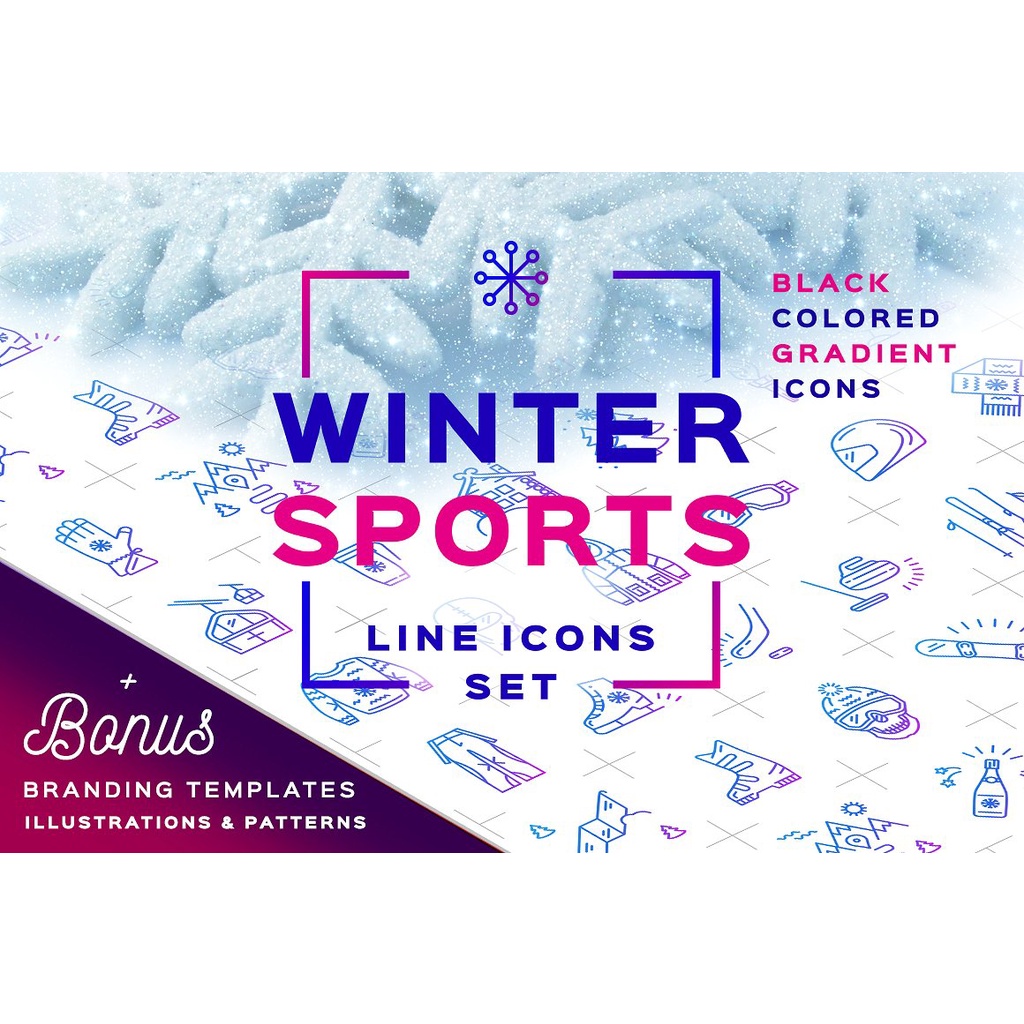 Winter Sport Icons Branding Graphics