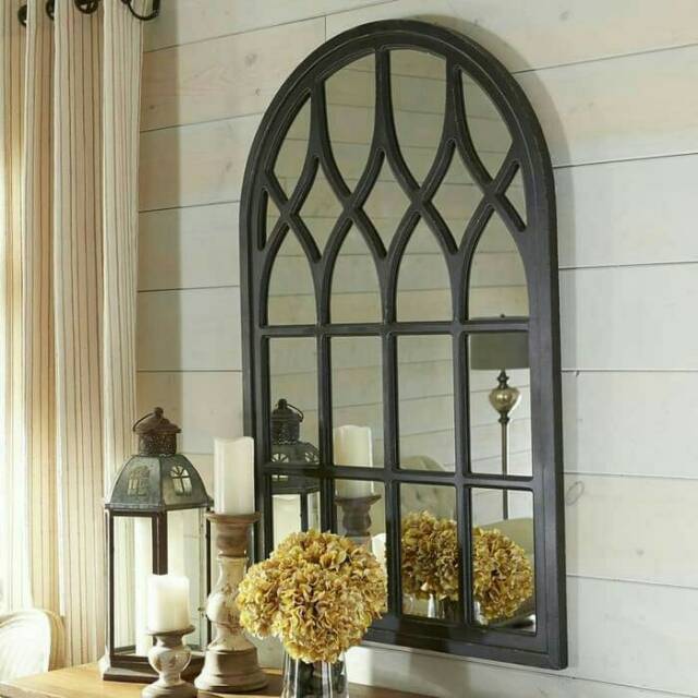 Cermin hias cermin kolonial vintage kuno