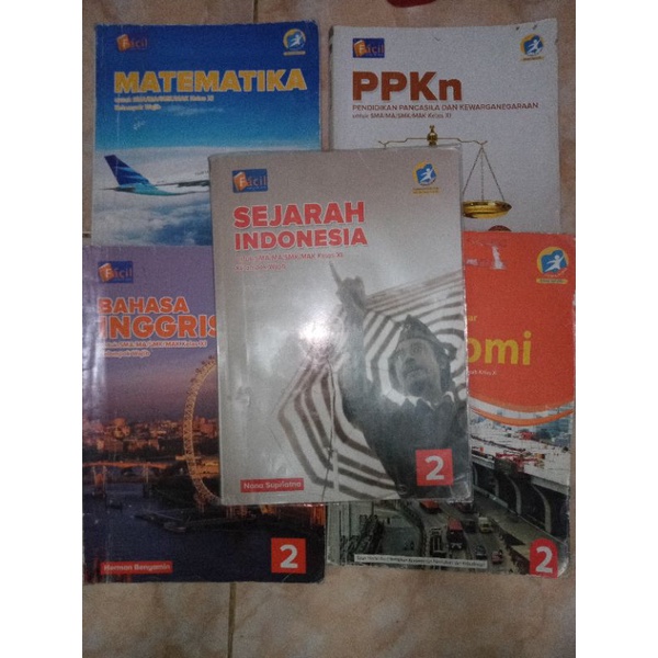 Buku Sepaket kelas 11 Facil  Preloved (Sej indo,GEO,Sos,MTK,PKN,INGGRIS,EKO)