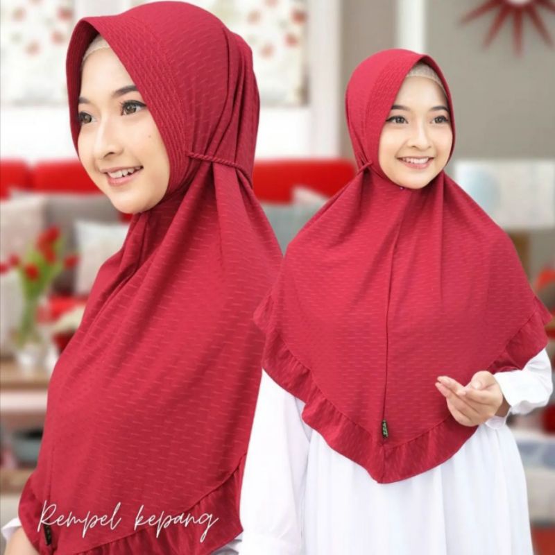 Hijab Strada Rempel Tali Kepang Original Brand DNJ Collection