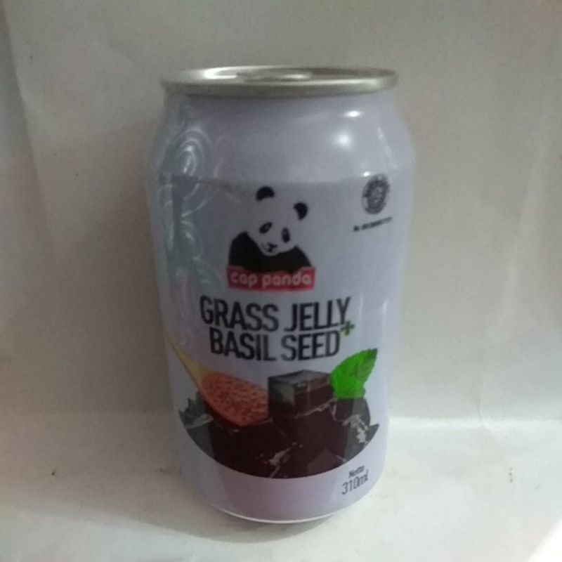 Jual Cap Panda Grass Jelly Basil Seed 310ml Shopee Indonesia