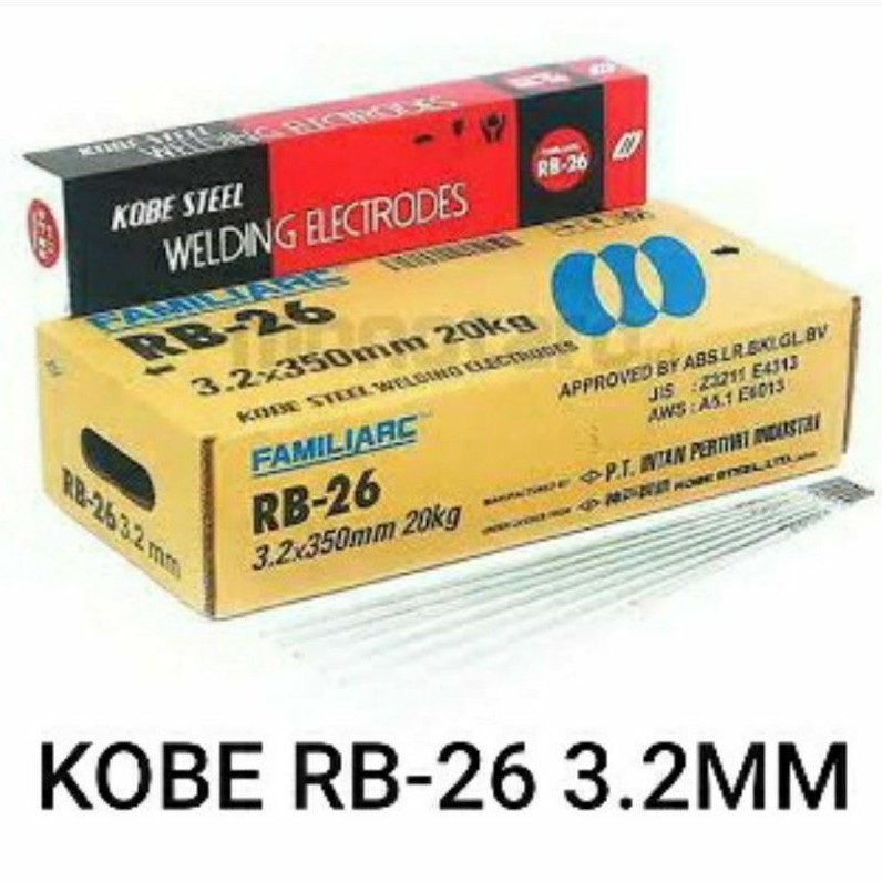 Kawat Las Kobe RB-26 3,2mm KOBE RB26 3.2mm (5KG)