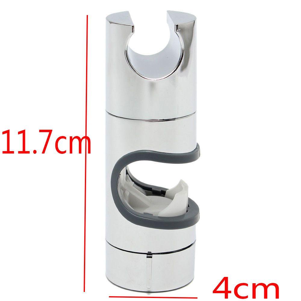 Top Shower Head Holder Portable Up-down ABS Chrome Penjepit Slide