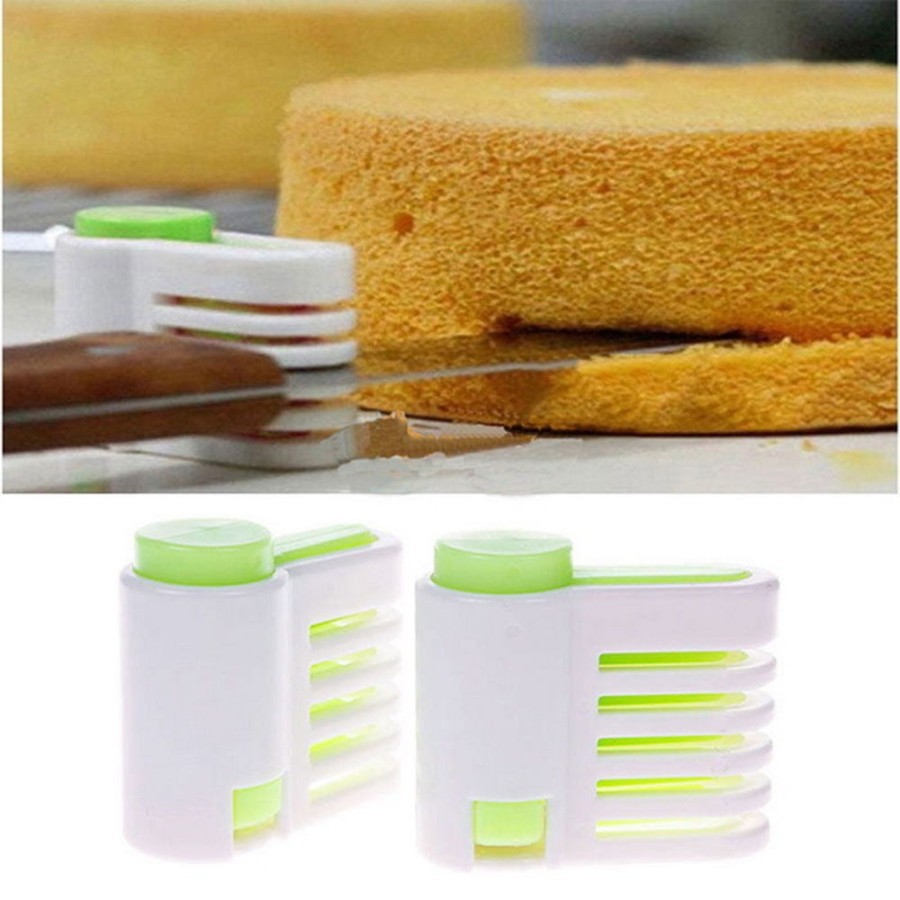 GREEN 5 LAYERS KITCHEN DIY CAKE BREAD CUTTER LEVELER SLICER CUTTING / ALAT PEMBELAH BOLU CAKE SLICER