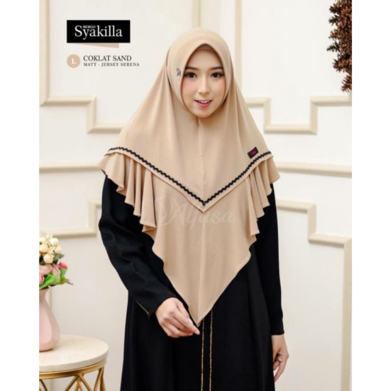 Alfasa Hijab Bergo Syakilla Jilbab Instan Jersey Serena