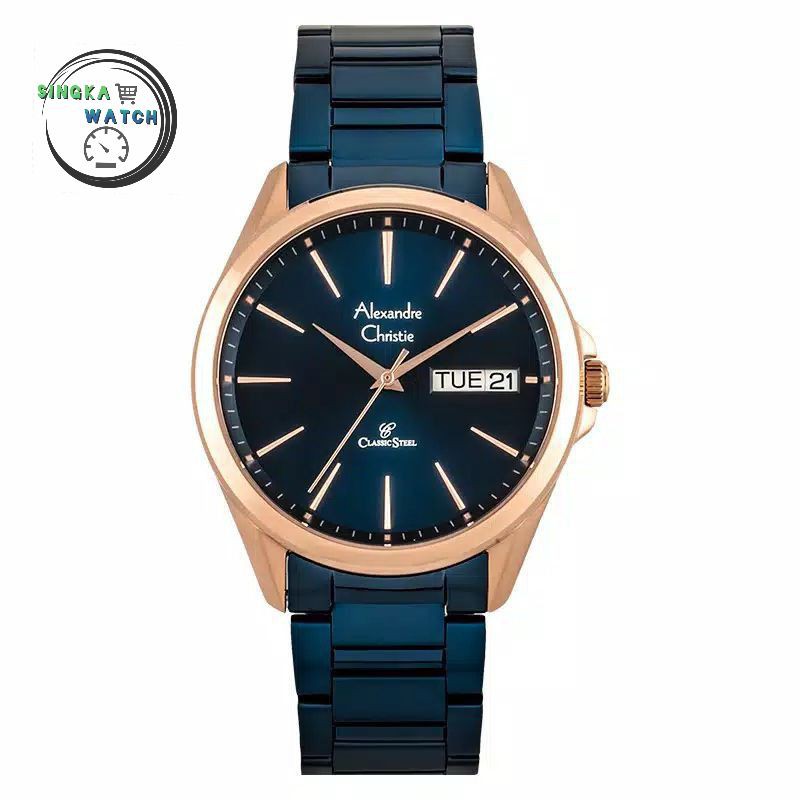 JAMTANGAN COWOK ALEXANDRECHRISTIE AC ORIGINAL SERI 8592ME
