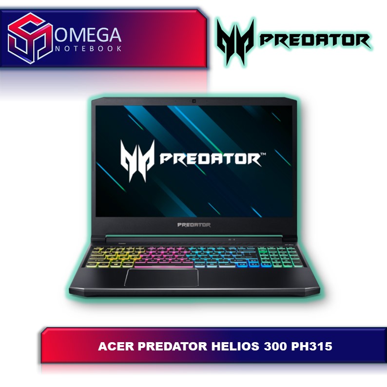 ACER PREDATOR HELIOS 300 PH315 54 I7 11800H 16GB 512SSD RTX3060 6GB W10+OHS 15.6QHD 165HZ IPS