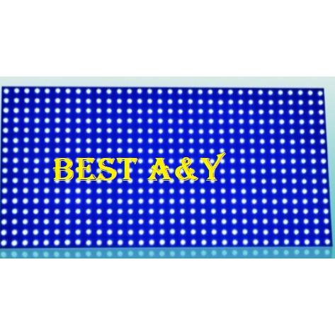 LED Display P10 SMD Running Text Full Outdoor Blue Biru 32x16