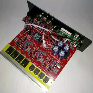 Kit Amplifier Home Theater 2 1 Channel plus Mp3 dan Digital karaoke Echo System DMS 5500