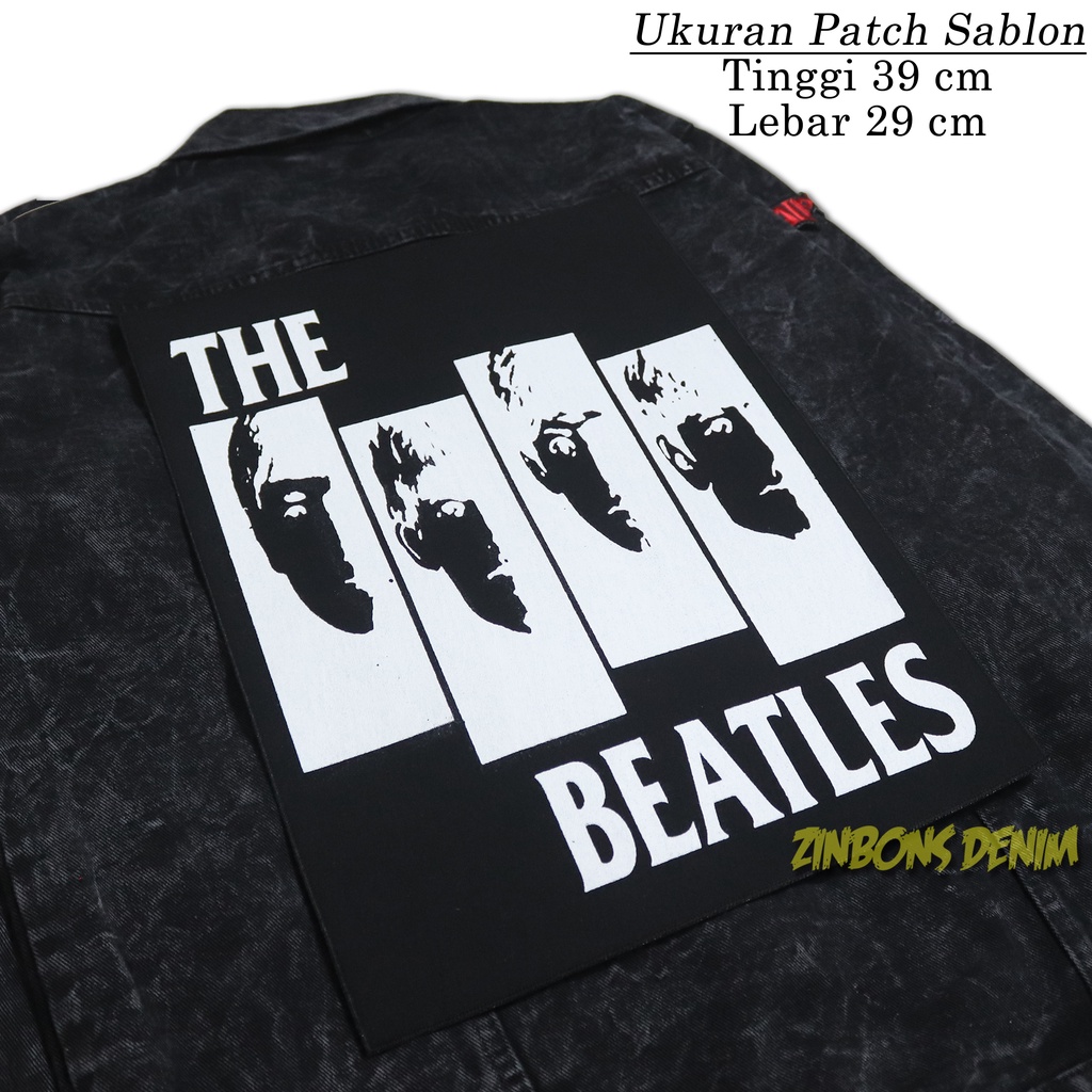 Backpatch Sablon / Patch Punggung The Beatels / Emblem Belakang Jaket