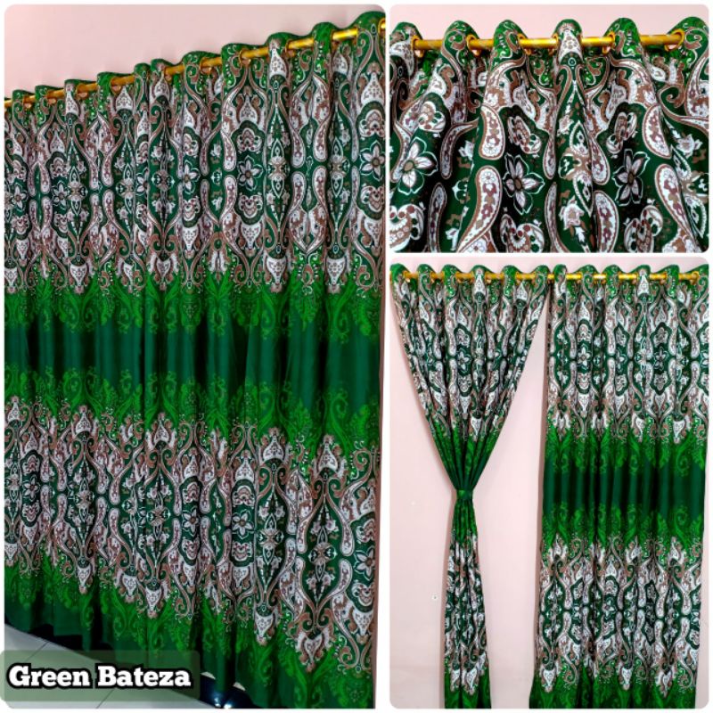 Gorden Smokering Jumbo 135 x 220 Cm Gorden Pintu Jendela Murah 10 Ring Grosir