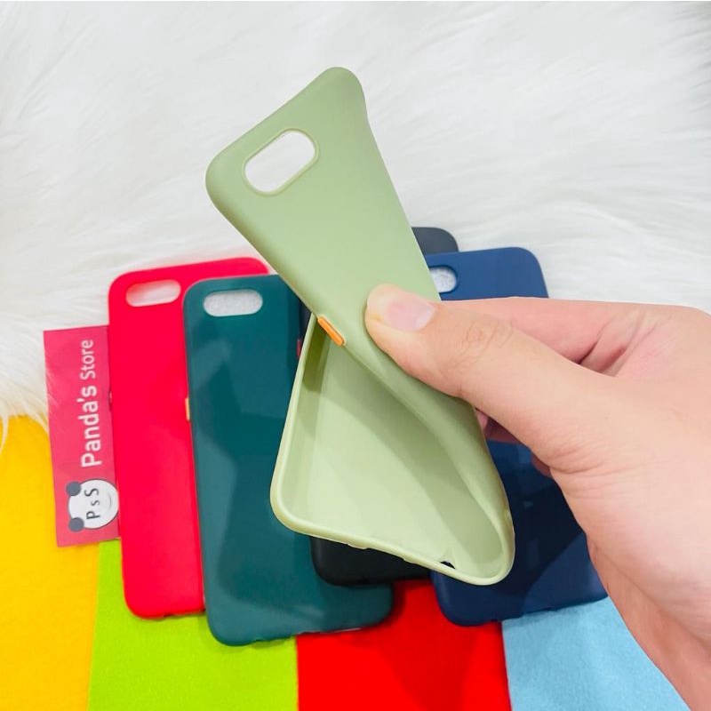 Case Oppo A1K / Realme C2 Babycase + Pelindung Kamera, Makaron Full Color (PsS)