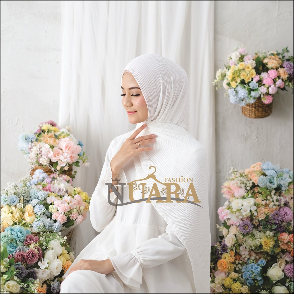 [ TERLARIS & TERPERCAYA ] Pashmina Plisket Chayra Pasmina Grosir Kerudung Hijab Babydoll Ceruty COD