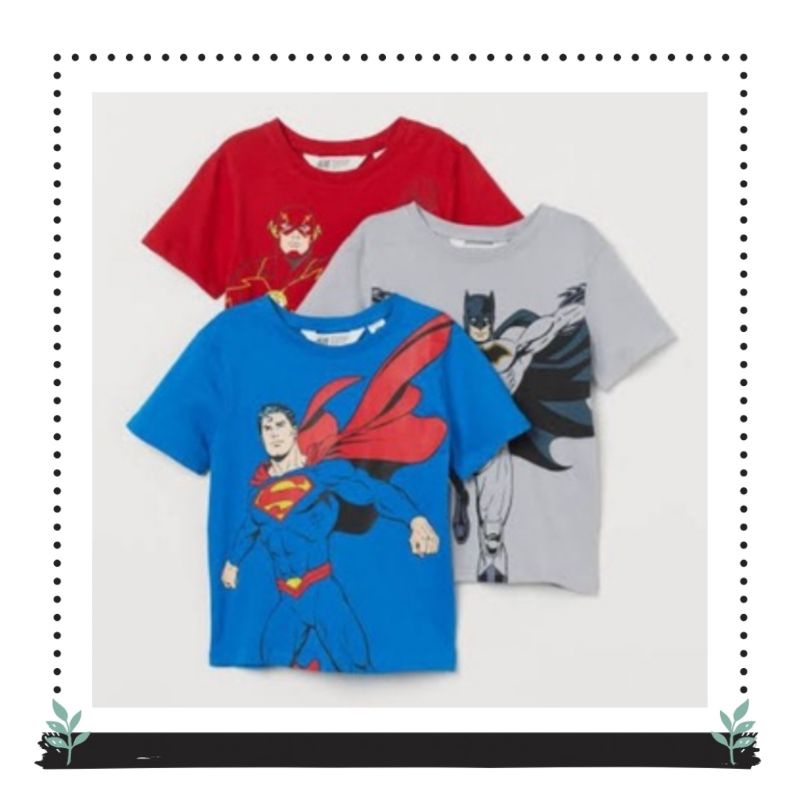 KAOS ANAK HNM / BAJU ANAK LAKI-LAKI / SUPERHERO / HM BOYS TEE 19