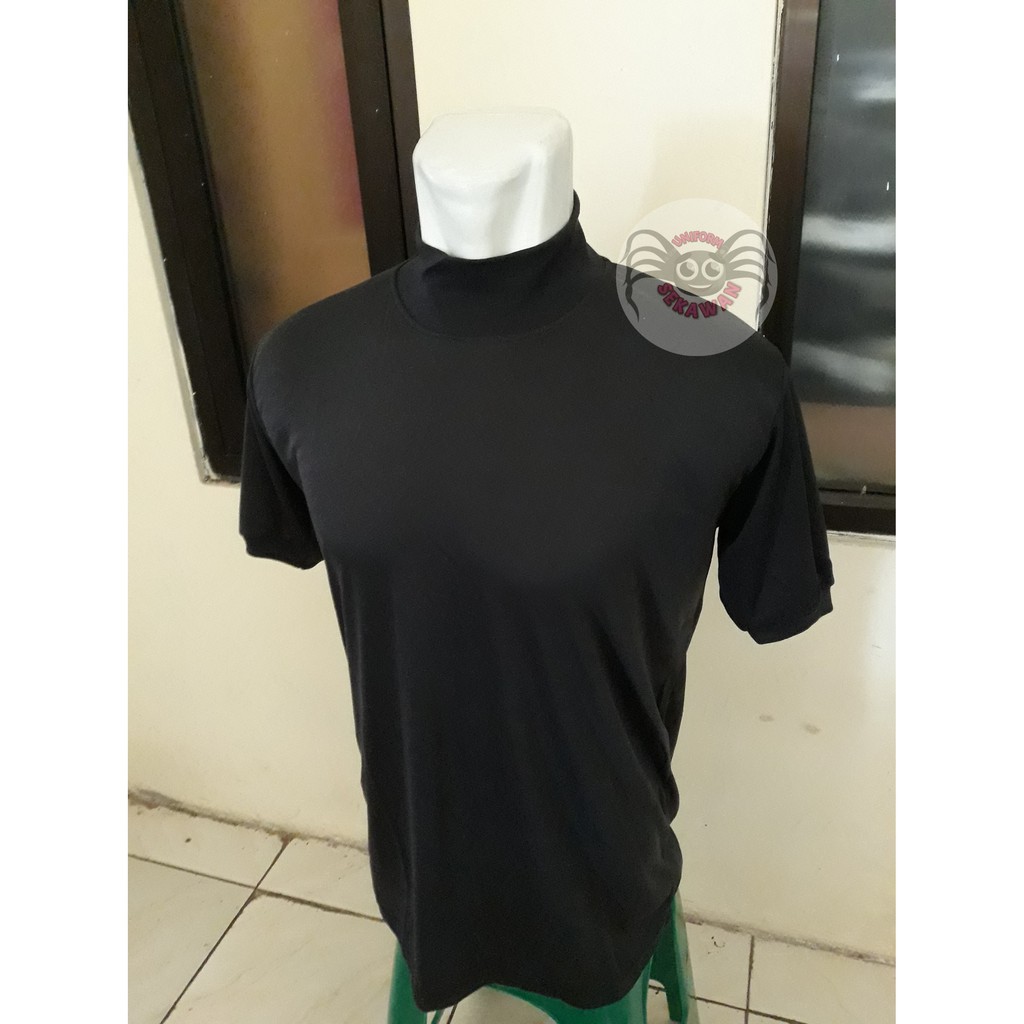 Kaos Krah Tinggi Security Satpam Hitam