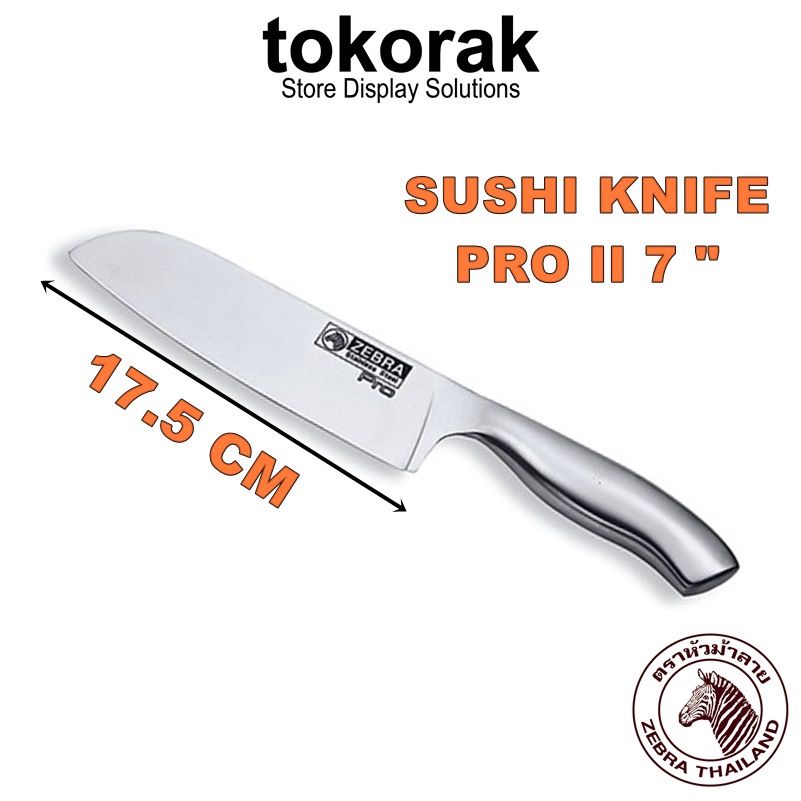 PISAU SUSHI ZEBRA SUSHI KNIFE PRO 7 INCH 100249 PISAU DAPUR STAINLESS