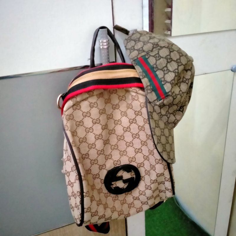 [PRELOVED] Backpack Gucci Set Topi