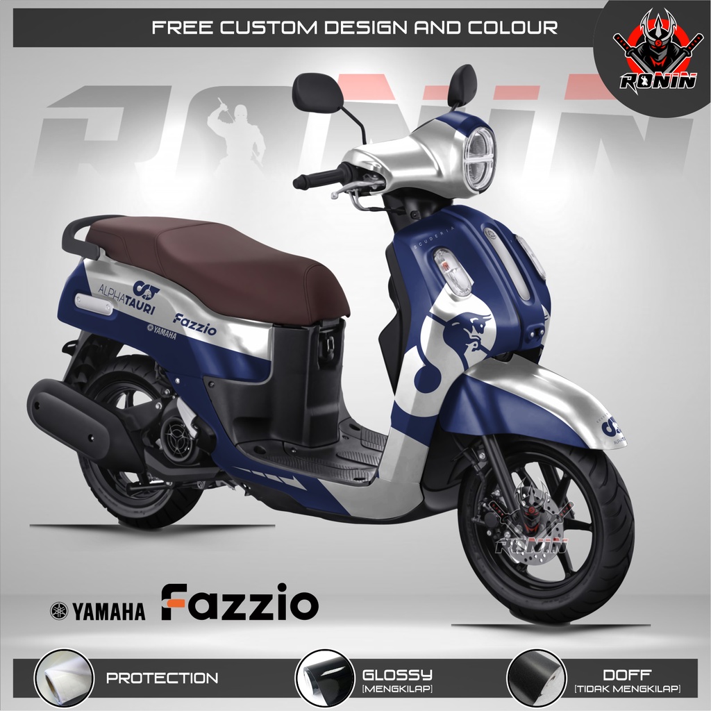 Sticker Decal Yamaha Fazzio Motif Alphatauri