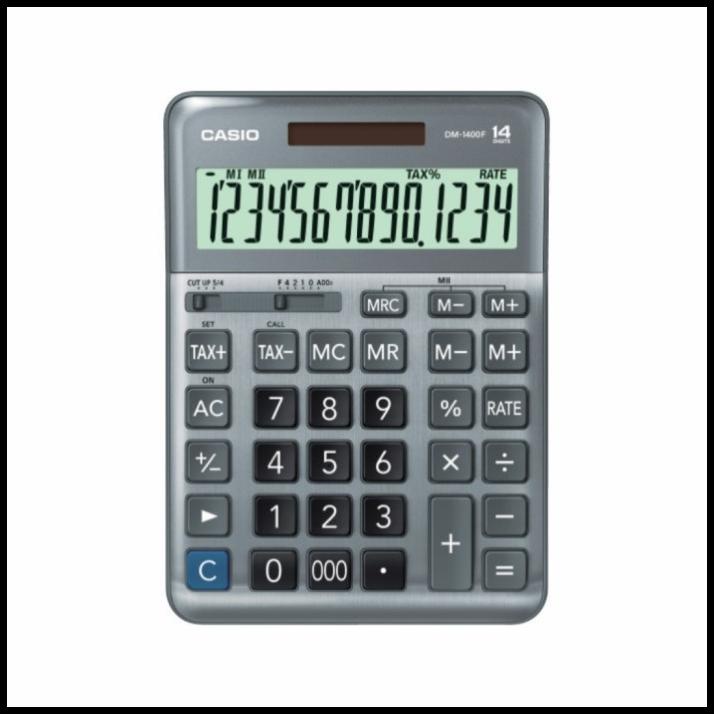 

Kalkulator Desktop Casio Dm1400 / Calculator Kantor Meja Dm 1400