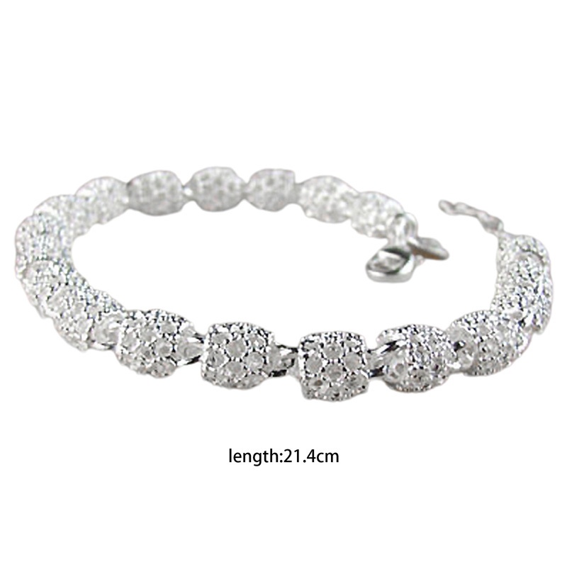 Fancyqube Gelang Rantai 925 Sterling Silver Model Hollow Unik Untuk Wanita