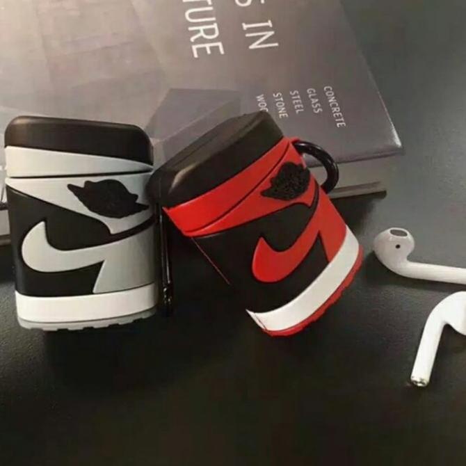 Case Silicone Airpods Gen 1 & 2 / Inpods 12 Model Jordan Shoes 3D (Best Seller)