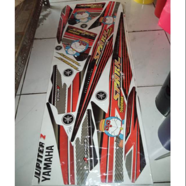 Striping stiker variasi jupiter z burhan,  spark