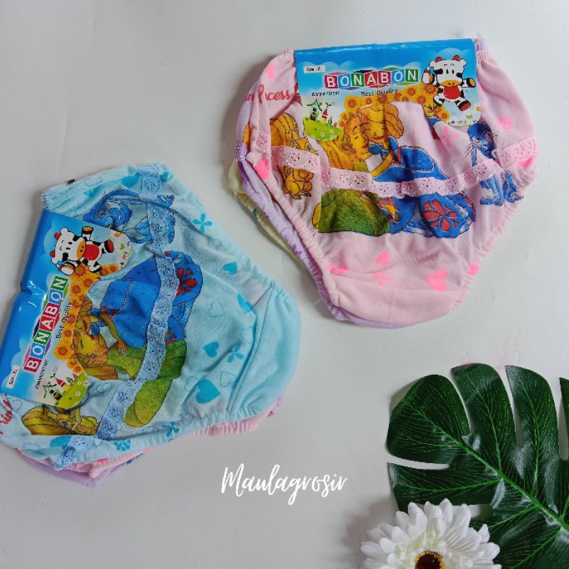 Lusinan 12 PCS Celana Dalam Renda Motif Lucu