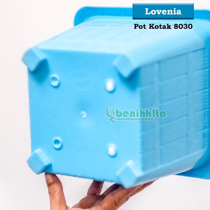 Pot Tanaman-Bunga Kotak Warna 30 Motif Kayu (Lovenia)