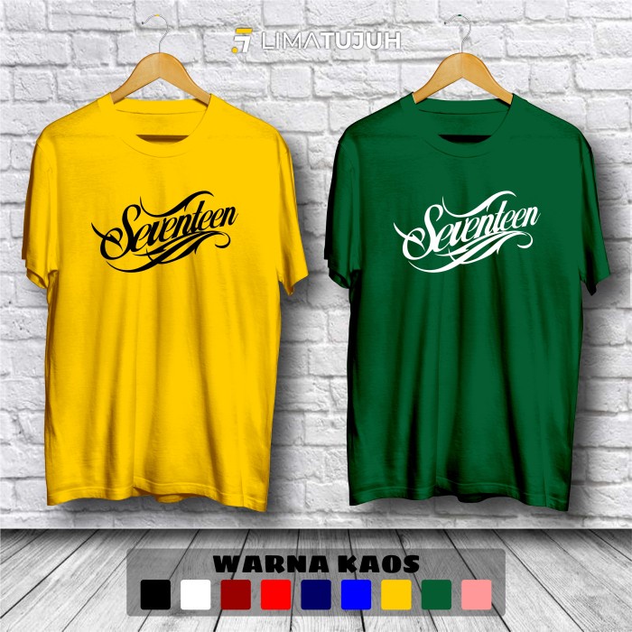 Kaos Seventeen Band Logo Baju Distro