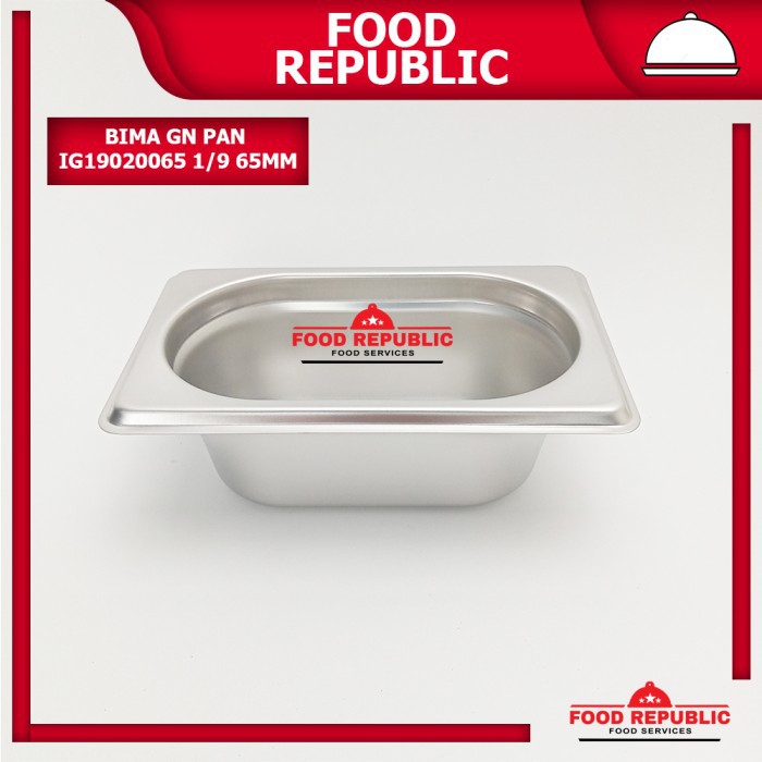 BIMA GASTRONOM FOOD PAN UKURAN 1/9 65mm - WADAH PRASMANAN STAINLESS