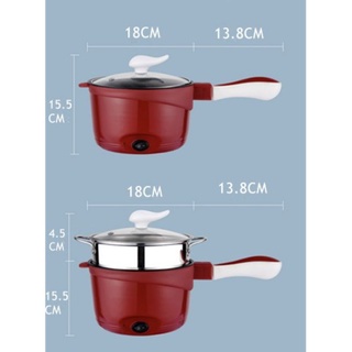 Panci Listrik Steamer Kukus Panci Elektrik Travel Multifungsi Electrick Frying Pan Alat Masak Stainless Murah!!