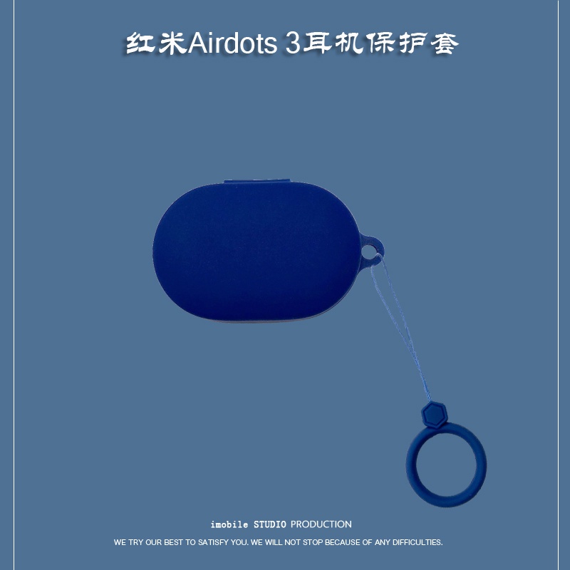 Soft Case cover Pelindung earphone Dengan Gantungan Kunci Astronot Untuk Xiaomi Redmi airdots 3pro / 3