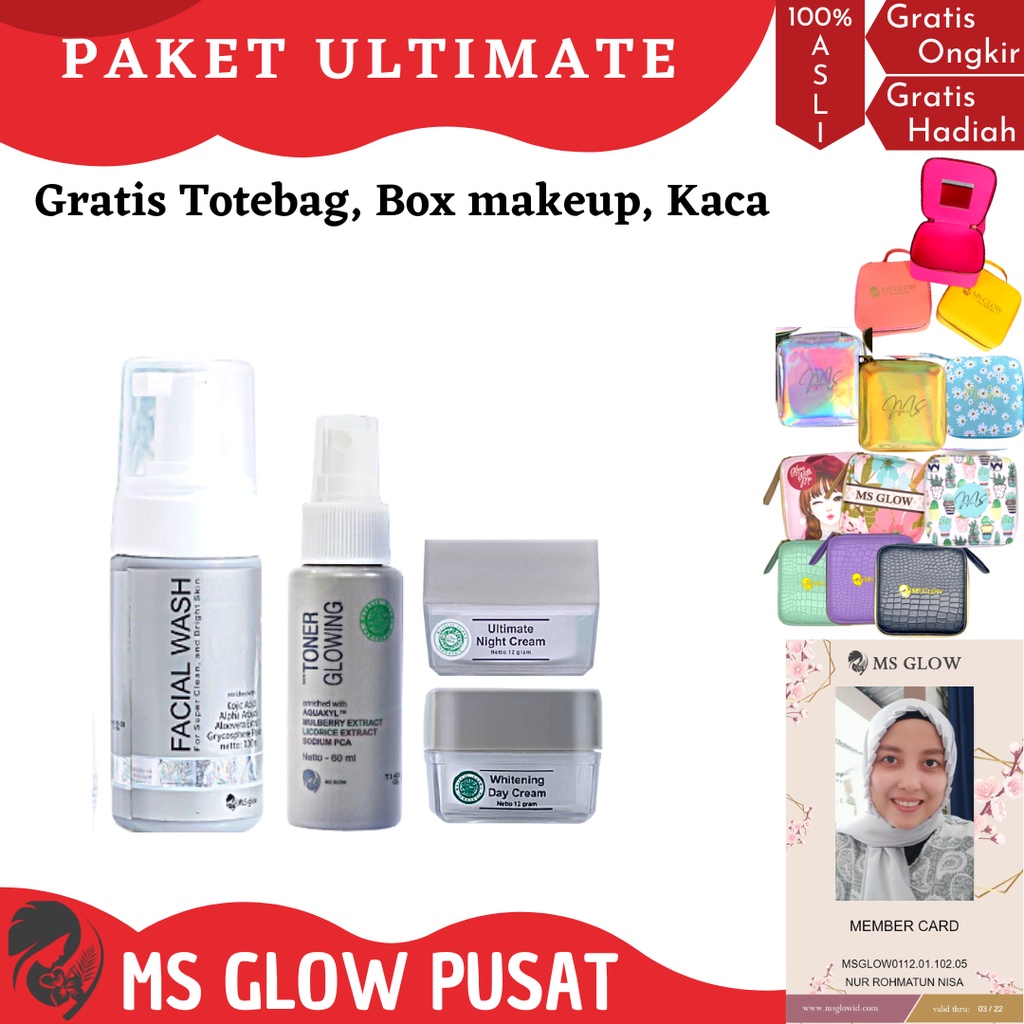 Ms Glow Paket Ultimate / Ms Glow Paket Ultimate Series Flek / Ms Glow Ultimate Paket Lengkap / Ms Gl
