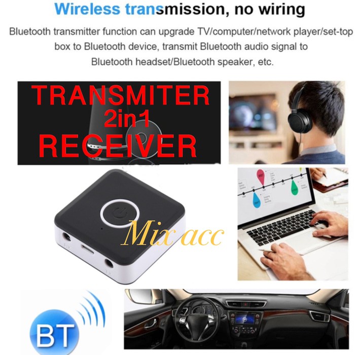 BYL-1815 2 in 1 Audio Wireless Bluetooth Transmitter &amp; Receiver Audio