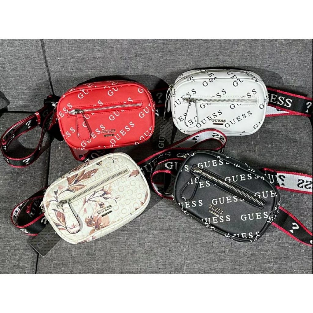 {IMPORTTMURAH} TAS WANITA WAIST BAG WB GUESS5 GS TAS DADA TAS PINGGANG BERMOTIF LOGO FASHION IMPORT PREMIUM #177888