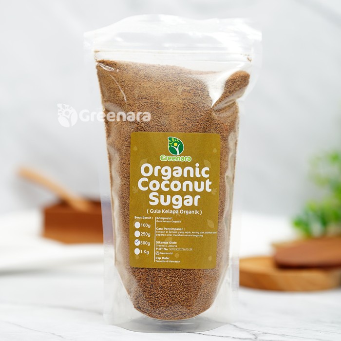 

vd2011c Greenara Organic Coconut Sugar 500Gr / Gula Kelapa Fsfs201