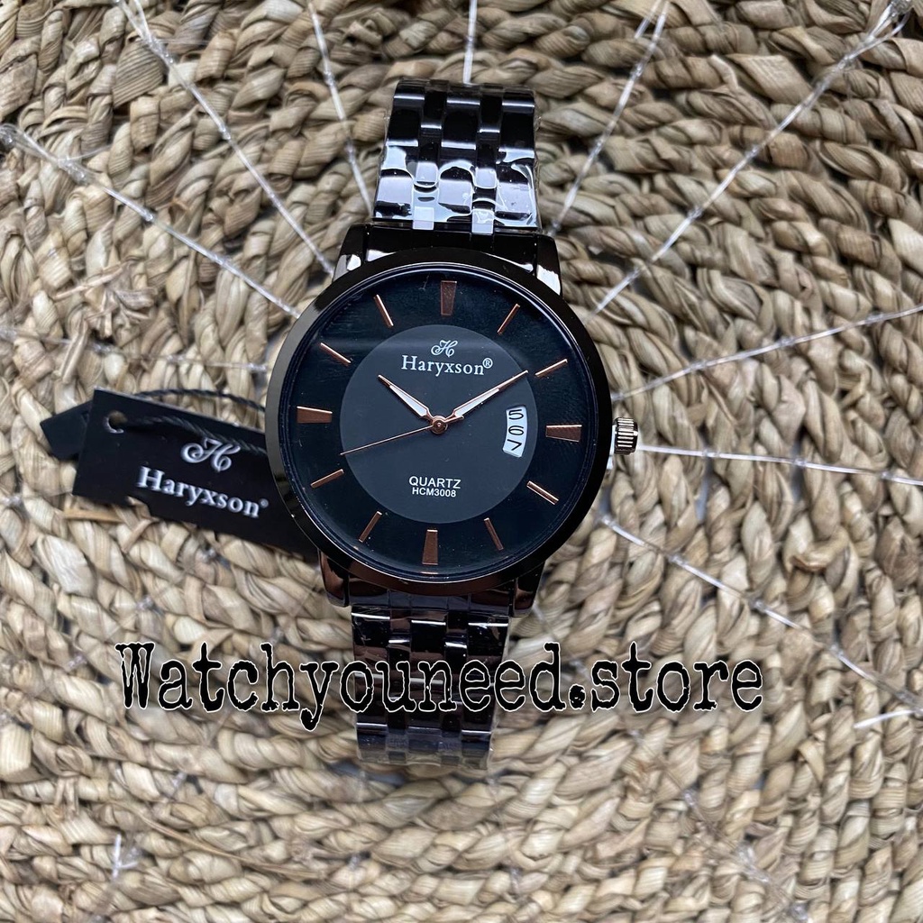 Jam Tangan Mewah Pria dan wanita haryxson Jam tangan anti air elegant stainless stell